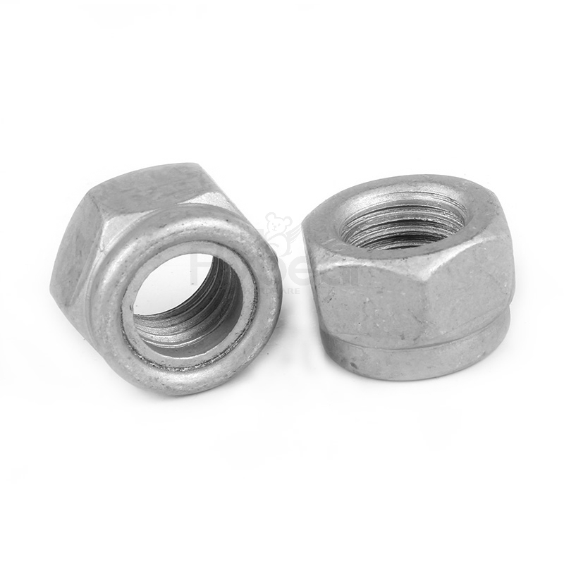 鍍焦美特涂層六角尼龍鎖緊螺母