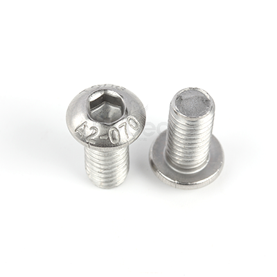 304不銹鋼A2-70鈍化處理240h內(nèi)六角平圓頭螺釘ISO7380-1