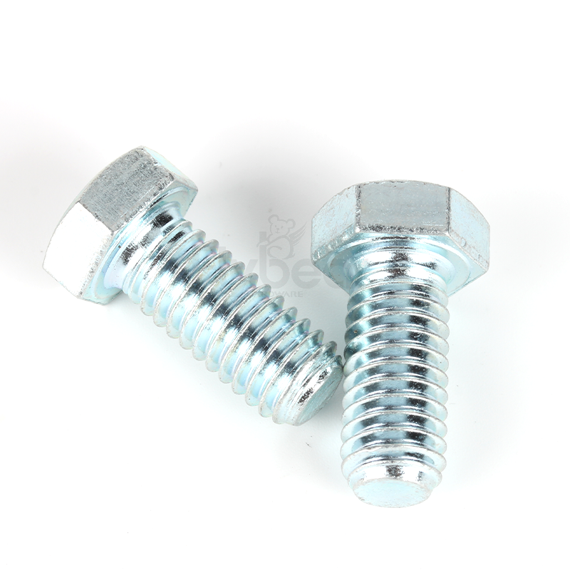 5級(jí)藍(lán)白鋅外六角全牙螺栓