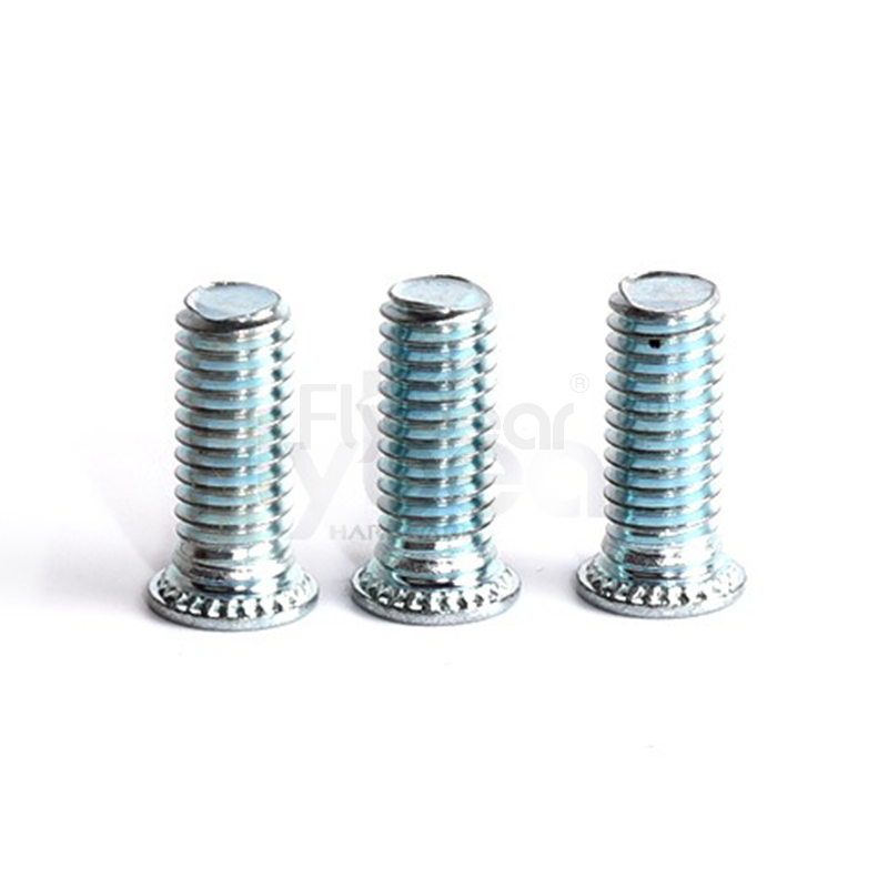 碳鋼9.8級藍白鋅定制壓鉚螺釘