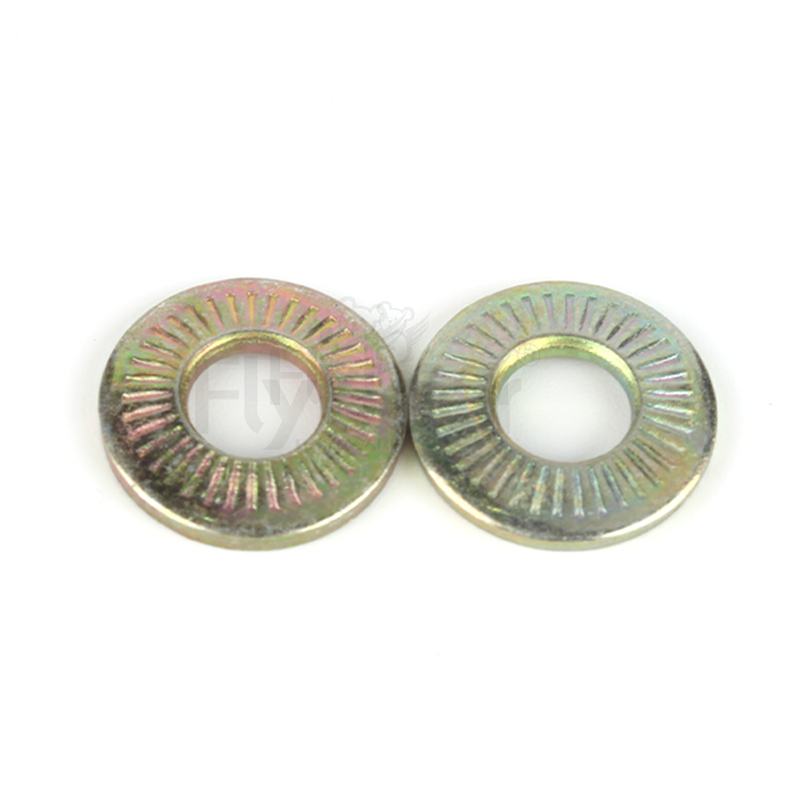 彈簧鋼彩鋅鋸齒錐面彈簧墊圈NFE25-511M