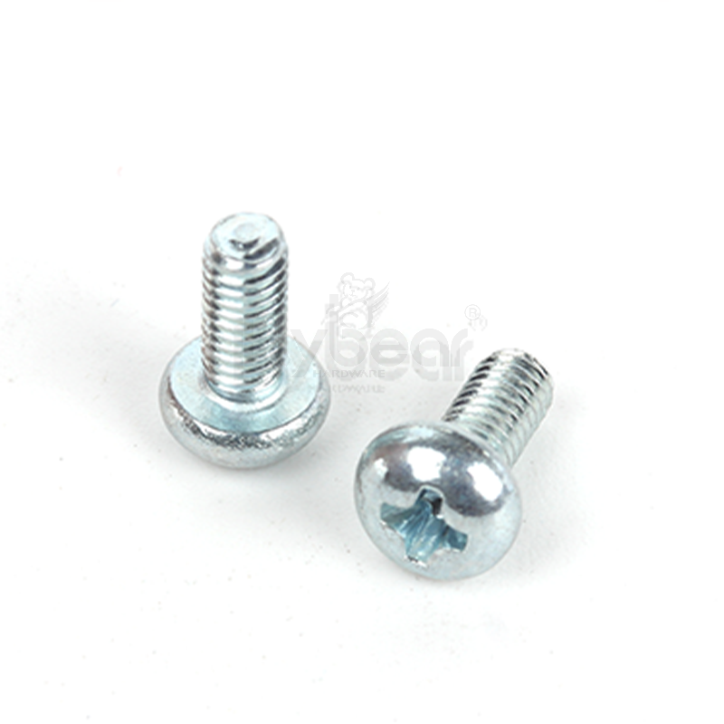 碳鋼4.8級環(huán)保藍白鋅十字槽盤頭螺釘GB818