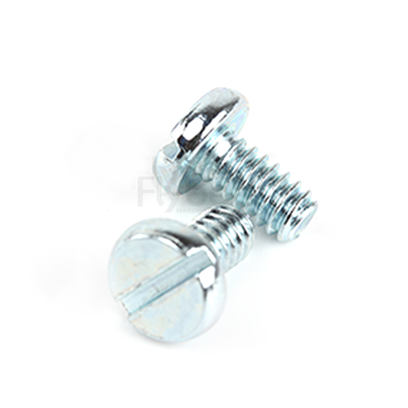 碳鋼美制2級環(huán)保藍白鋅開槽盤頭螺釘ASMEB18.6.3