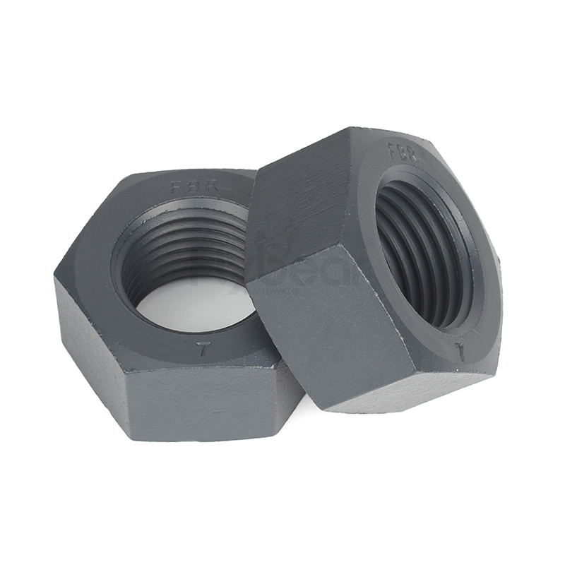 A194 GR.7合金鋼華?；疑F氟龍米制六角螺母ASMEB18.2.4.1M