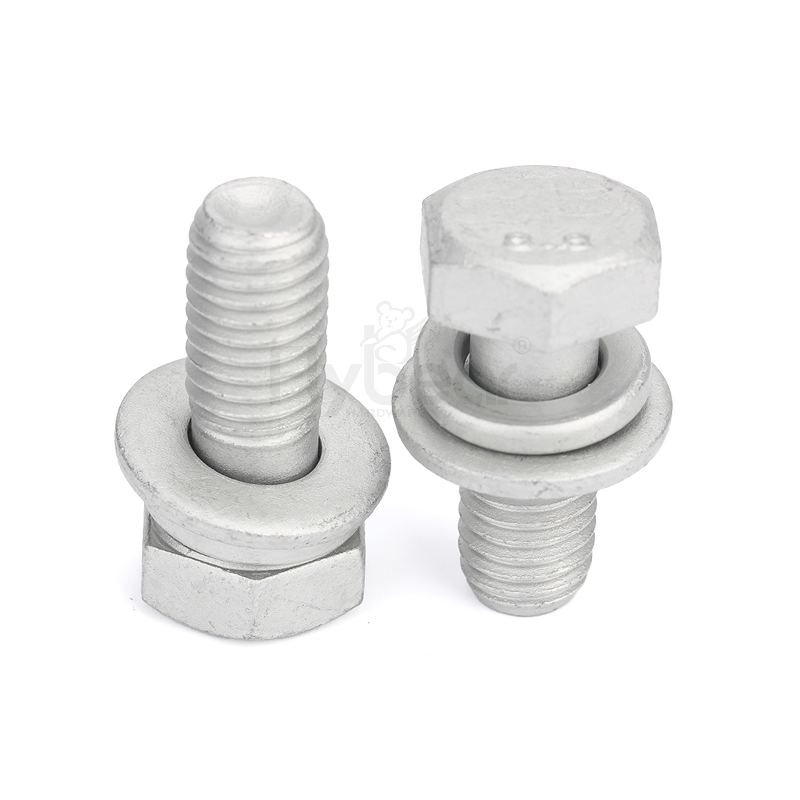 碳鋼8.8級(jí)環(huán)保達(dá)克羅DACROMET(1000h)六角頭帶平彈墊組合螺栓GB9074.17